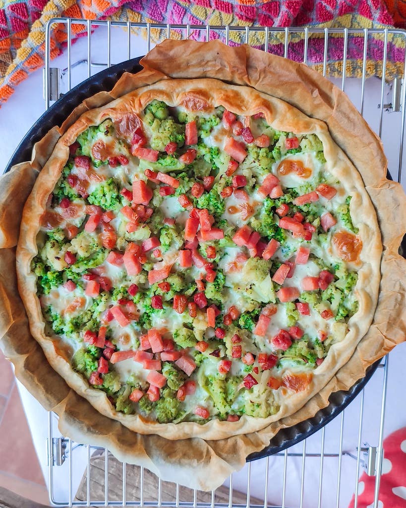 Torta Rustica Broccoli Pancetta E Mozzarella Tra Terra E Cucina